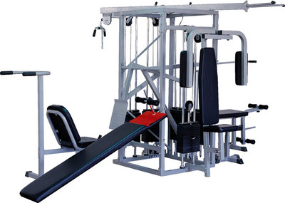 僑潤健身器材 綜合訓練器QR-1010，高效滿足十人站專業健身需求